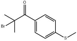 2-Bromo-2-methyl-1-[4-(methylthio)phenyl]-1-propanone 구조식 이미지