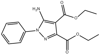 5-AMino-1-phenyl-1H-pyrazole-3,4-dicarboxylic acid diethyl ester 구조식 이미지