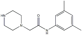 N-(3,5-dimethylphenyl)-2-(piperazin-1-yl)acetamide 구조식 이미지