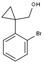 1-(2-bromophenyl)-Cyclopropanemethanol Structure