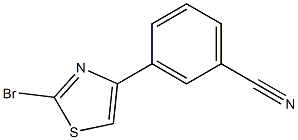 3-(2-BROMO-1,3-THIAZOL-4-YL)BENZONITRILE Structure