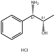 (1S,2S)-1-Amino-1-phenylpropan-2-ol hydrochloride Structure