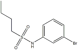 N-(3-bromophenyl)butane-1-sulfonamide 구조식 이미지