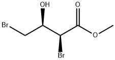 methyl(2S,3R)-2,4-dibromo-3-hydroxybutyrate 구조식 이미지