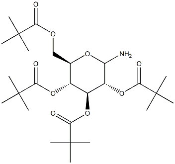 2,3,4,6-Tetra-O-pivaloyl-D-glucopyranosyl amine Structure