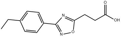 1,2,4-Oxadiazole-5-propanoic acid, 3-(4-ethylphenyl)- Structure