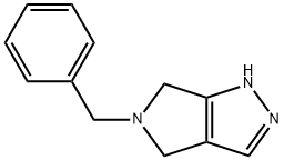 Pyrrolo[3,4-c]pyrazole, 1,4,5,6-tetrahydro-5-(phenylmethyl)- 구조식 이미지