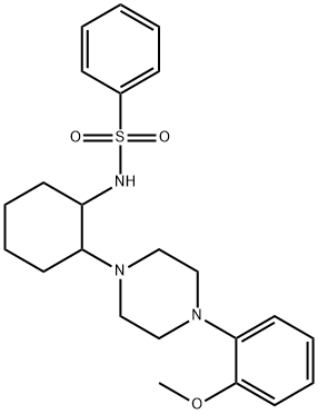 N-{2-[4-(2-methoxyphenyl)piperazin-1-yl]cyclohexyl}benzenesulfonamide Structure