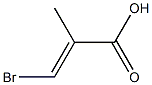 3-bromo-2-methyl-2-propenoic acid 구조식 이미지