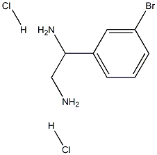 1-(3-BROMOPHENYL)ETHANE-1,2-DIAMINE DIHYDROCHLORIDE Structure