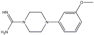 4-(3-methoxyphenyl)piperazine-1-carboximidamide Structure