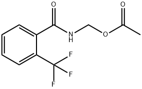 {[2-(trifluoromethyl)benzoyl]amino}methyl acetate Structure