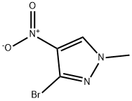 3-bromo-1-methyl-4-nitro-1H-pyrazole Structure