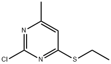 2-chloro-4-(ethylsulfanyl)-6-methylpyrimidine 구조식 이미지