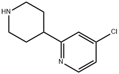 4-Chloro-2-(piperidin-4-yl)pyridine Structure