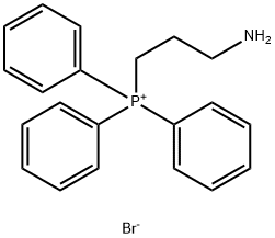 Phosphonium, (3-aminopropyl)triphenyl-, bromide Structure