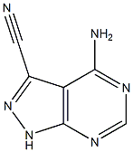 4-Amino-1H-pyrazolo[3,4-d]pyrimidine-3-carbonitrile Structure