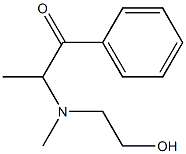 2-[(2-Hydroxyethyl)(methyl)amino]-1-phenyl-1-propanone Structure