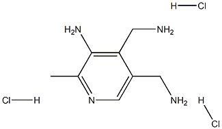 3-amino-4,5-bis(aminomethyl)2-methylpyridine trihydrochloride 구조식 이미지
