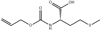 (S)-2-[{(allyloxy)carbonyl}amino]-4-(methylthio)butanoic acid 구조식 이미지