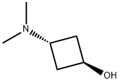 trans-3-(dimethylamino)cyclobutan-1-ol Structure