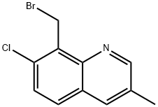 Quinoline, 8-(bromomethyl)-7-chloro-3-methyl- 구조식 이미지