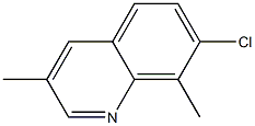 Quinoline, 7-chloro-3,8-dimethyl- 구조식 이미지