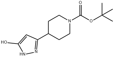 tert-butyl 4-(5-hydroxy-1H-pyrazol-3-yl)piperidine-1-carboxylate Structure