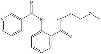 N-(2-{[(2-methoxyethyl)amino]carbonyl}phenyl)nicotinamide 구조식 이미지