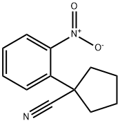 1-(2-Nitrophenyl)cyclopentanecarbonitrile 구조식 이미지