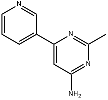 4-Amino-2-methyl-6-(3-pyridyl)pyrimidine Structure