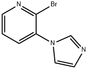 2-BROMO-3-(1H-IMIDAZOL-1-YL)PYRIDINE 구조식 이미지