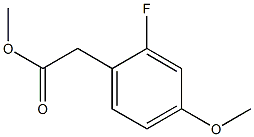 Benzeneacetic acid, 2-fluoro-4-methoxy-, methyl ester 구조식 이미지