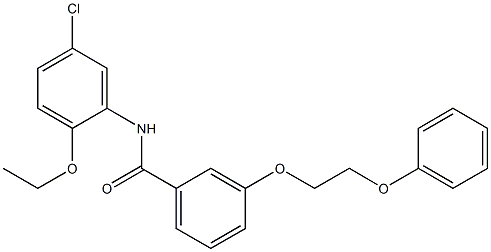 N-(5-chloro-2-ethoxyphenyl)-3-(2-phenoxyethoxy)benzamide 구조식 이미지