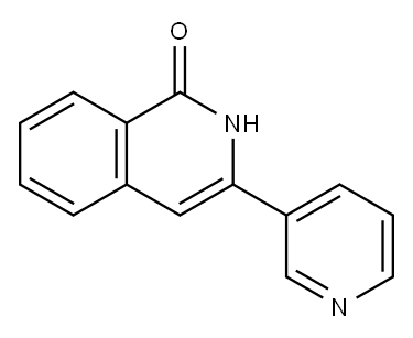 3-(pyridin-3-yl)isoquinolin-1-(2H)-one 구조식 이미지