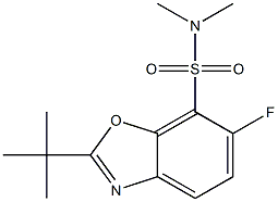 2-tert-butyl-6-fluoro-N,N-dimethylbenzo[d]oxazole-7-sulfonamide Structure