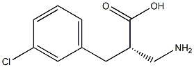 (S)-3-amino-2-(3-chlorobenzyl)propanoicacid Structure