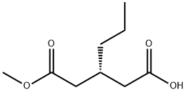 (R)-3-(2-methoxy-2-oxoethyl)hexanoic acid Structure