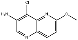 4-Chloro-6-methoxy-[1,5]naphthyridin-3-ylamine Structure