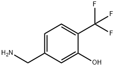 Phenol, 5-(aminomethyl)-2-(trifluoromethyl)- Structure