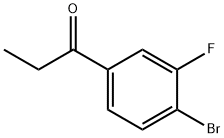 1-(4-bromo-3-fluorophenyl)propan-1-one 구조식 이미지