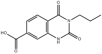 2,4-dioxo-3-propyl-1,2,3,4-tetrahydroquinazoline-7-carboxylic acid Structure