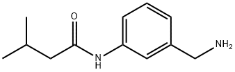 N-[3-(aminomethyl)phenyl]-3-methylbutanamide 구조식 이미지