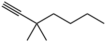 1-Heptyne, 3,3-dimethyl- Structure