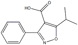 5-isopropyl-3-phenylisoxazole-4-carboxylic acid Structure