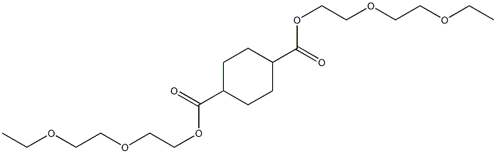 Bis[2-(2-ethoxyethoxy)ethyl] cyclohexane-1,4-dicarboxylate Structure