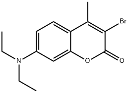 3-bromo-4-methyl-7-(diethylamino)-coumarin Structure