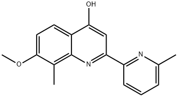 7-methoxy-8-methyl-2-(6-methylpyridin-2-yl)quinolin-4-ol Structure