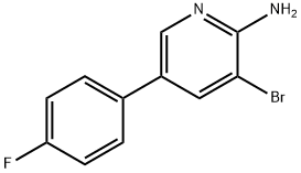 2-Amino-3-bromo-5-(4-fluorophenyl)pyridine 구조식 이미지
