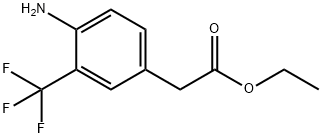 ethyl 4-amino-3-trifluoromethylphenylacetate 구조식 이미지